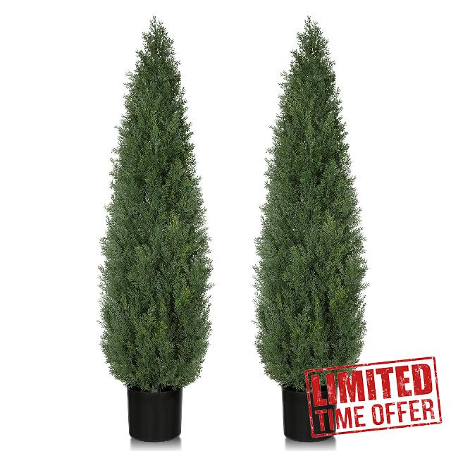4 FT Artificial Cedar Trees for Outdoor