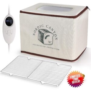Sourdough Proofing Box – Collapsible Countertop Dough Proofing Box & Bread Proofer with 68–120 °F Temperature Control