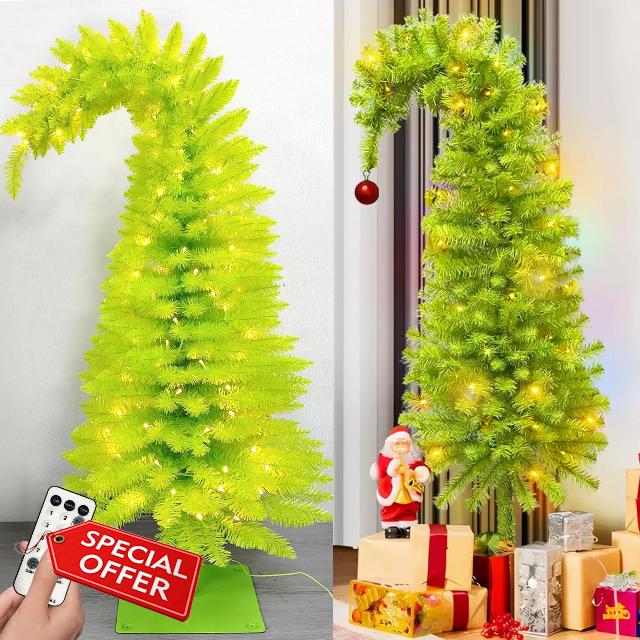 5.7FT Prelit Christmas Tree - Artificial Christmas Tree with Timer Remote for Indoor Holiday Decor - Xmas Tree for Home
