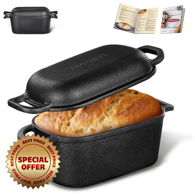 2 in 1 Dutch Oven for Sourdough Bread Baking