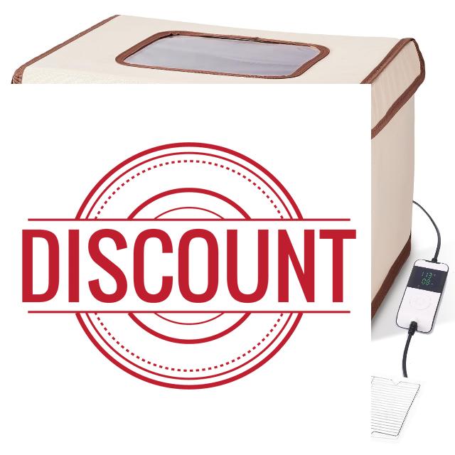 Bread Proofing Box with 50-113℉ Temp Control & 48H Timer - Folding Dough Proofing Box with Metal Rack Warming Foldable Proofer for Sourdough