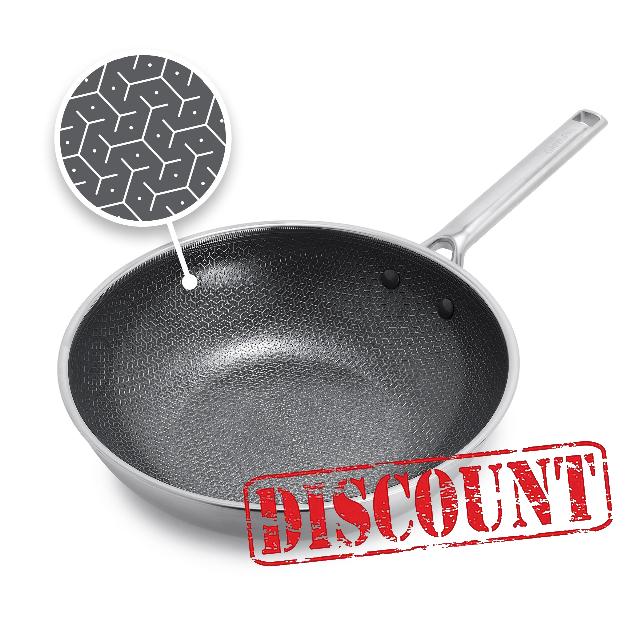 GreenPan Hybrid 11” Nonstick Stainless Steel Wok Pan