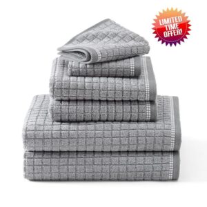 TOWN & COUNTRY EVERYDAY 6-Piece Textured Windowpane Set