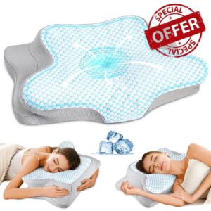 Cervical Pillow for Neck Pain Relief - Ergonomic Pillow for Sleeping Side Sleeper Pillow for Adults