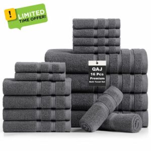16-Piece Bath Towels Set