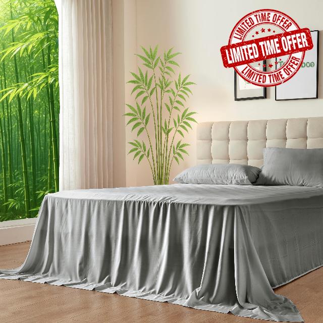 100% Viscose from Bamboo Sheets Set King Size