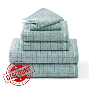 TOWN & COUNTRY EVERYDAY 6-Piece Textured Windowpane Set