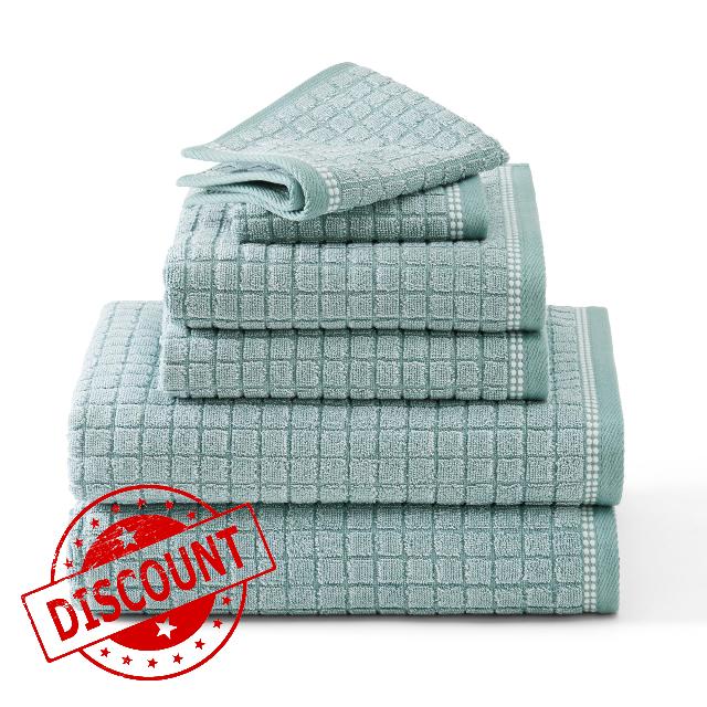 TOWN & COUNTRY EVERYDAY 6-Piece Textured Windowpane Set