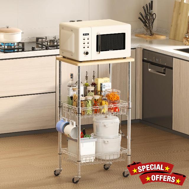 Rolling Kitchen Storage Cart
