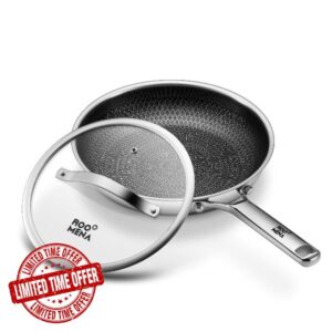 Non Stick Frying Pans Hybrid Ceramic With Lid