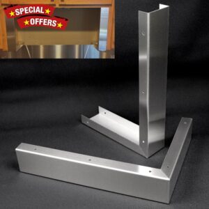 Microwave Filler Kit 8171339 - Universal Stainless Steel Trim Kit for Whirlpool & Most Over-Range Microwaves | Heavy-Duty Brushed Finish