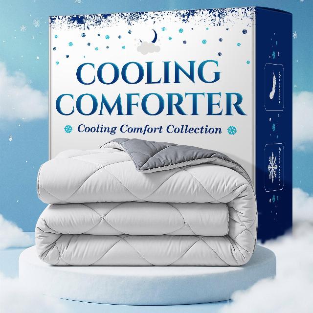 Cooling Comforter Queen Size for Hot Sleepers & Night Sweats