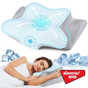 Cervical Neck Pillow - Ergonomic Side Sleeper Pillow for Pain Relief