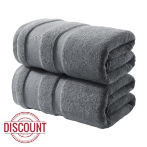 REDKISS 100% Cotton Bath Towels Set of 2