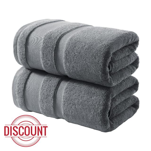 REDKISS 100% Cotton Bath Towels Set of 2