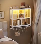 HOOBRO Floating Shelves with LED Lights, 29.5