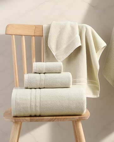REDKISS Ultra-Plush Bath Towel Set - 900GSM Premium Thick Cotton for Bathroom & Spa, Super Absorb...