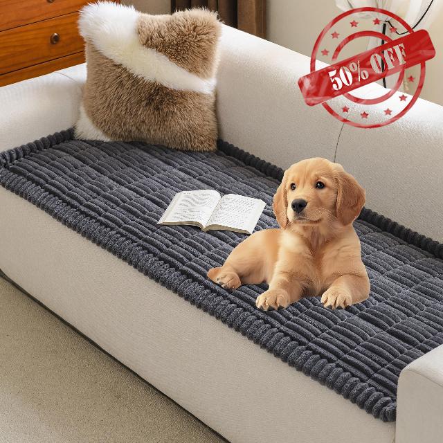 MYSKY HOME Couch Covers for 3-4 Cushion Sofa Pet Friendly