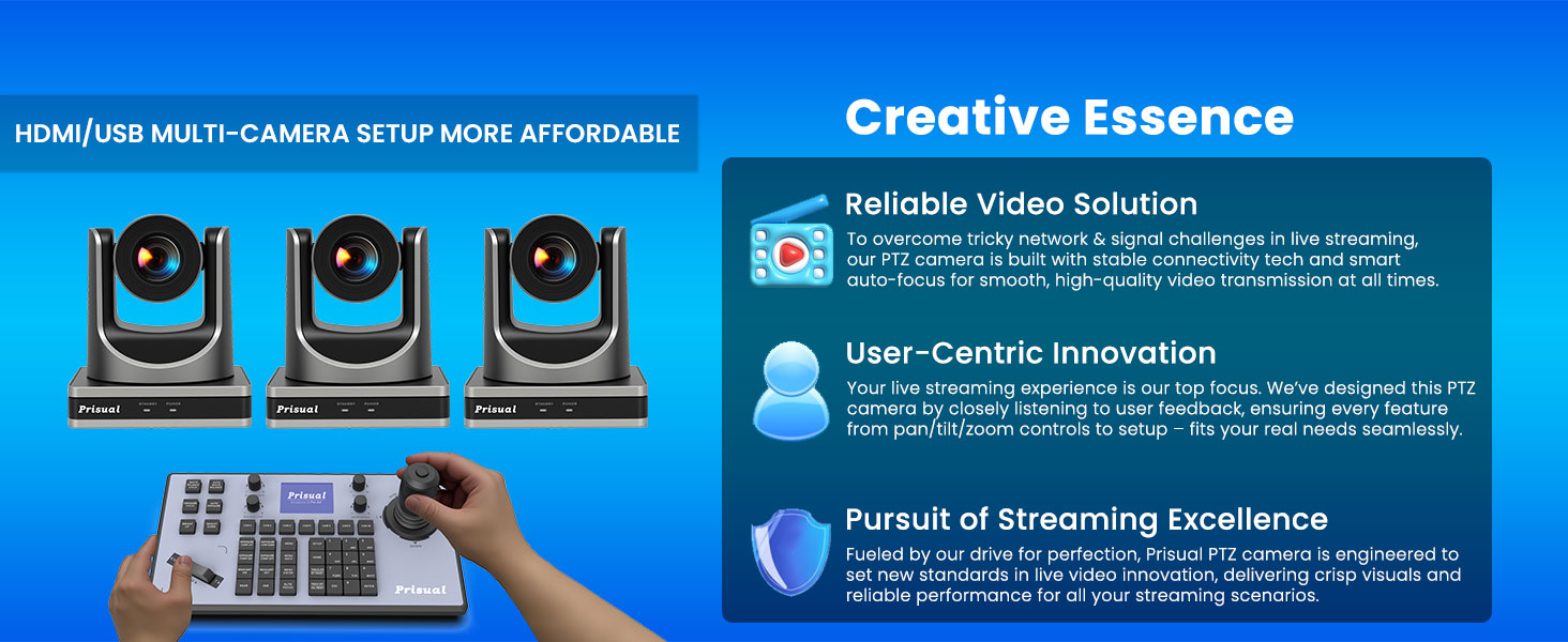 prisual ptz camera live streaming