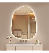Hasipu Irregular Bathroom Mirror with Lights - 20