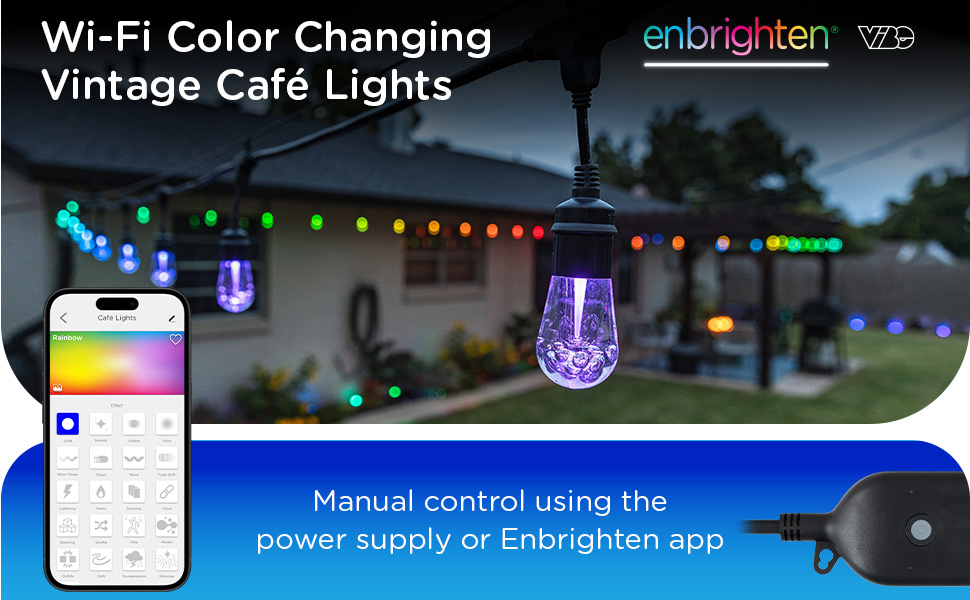 Enbrighten Vintage Cafe Lights