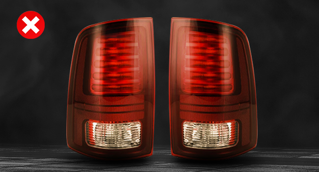 Fit factory halogen tail light