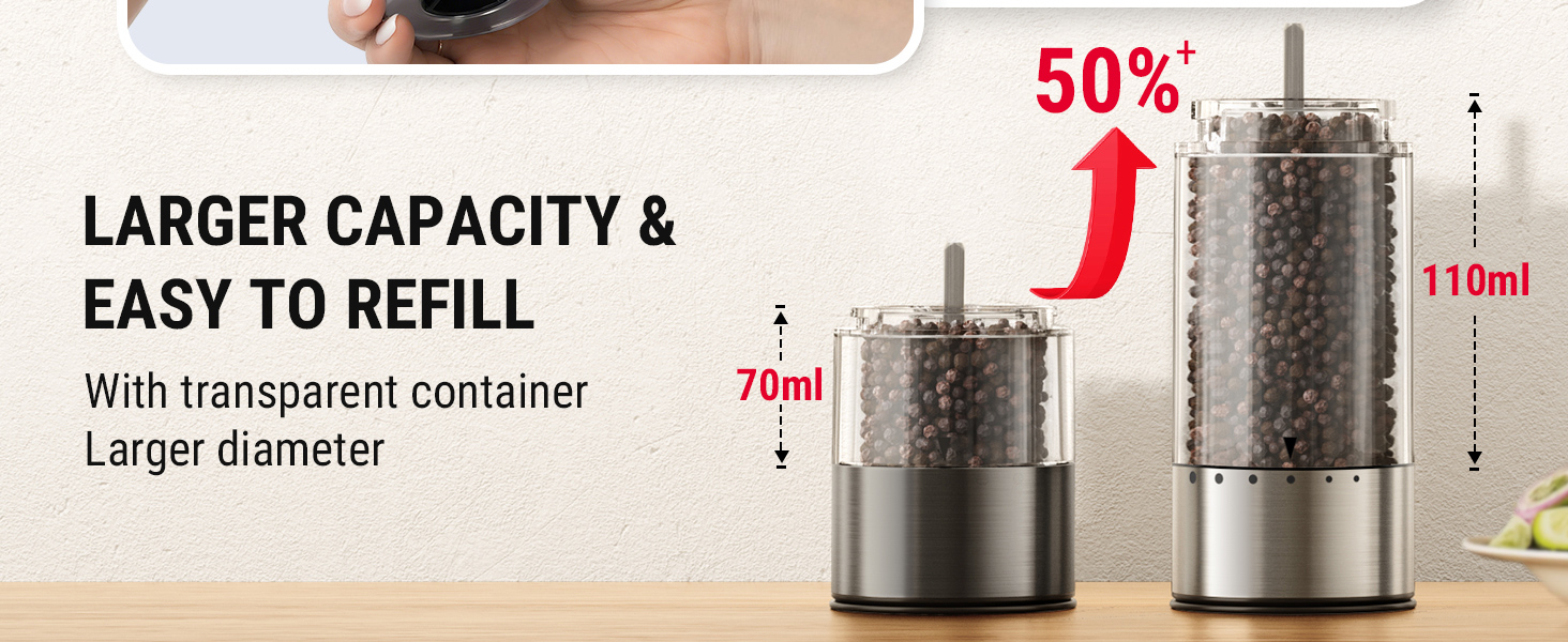 gravity salt and pepper grinder set electric pepper and salt grinder automatic pepper grinder