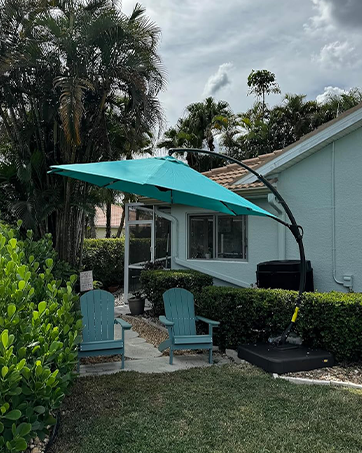 Patio Kingdom 10FT Patio Umbrella 3 Tiers Outdoor Market Umbrella w/Push Button Tilt, Crank, UV a...