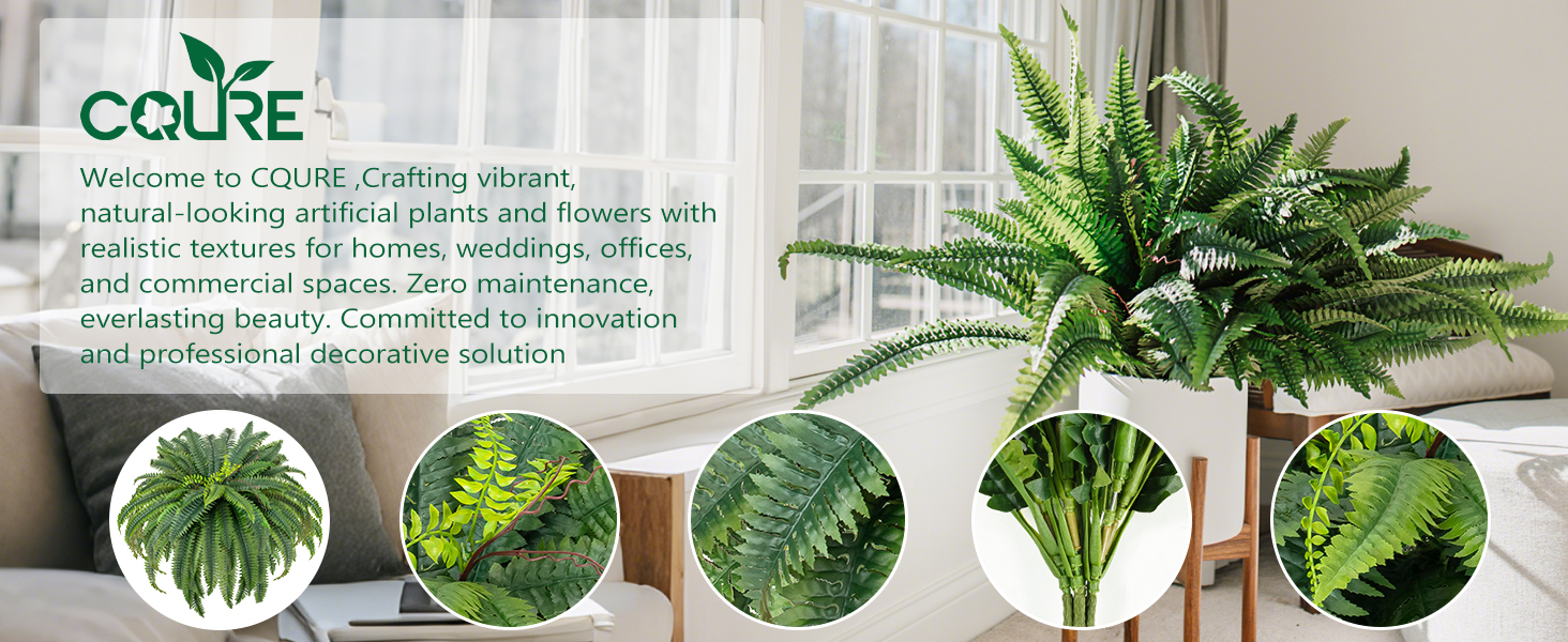 artificial boston ferns for outdoors