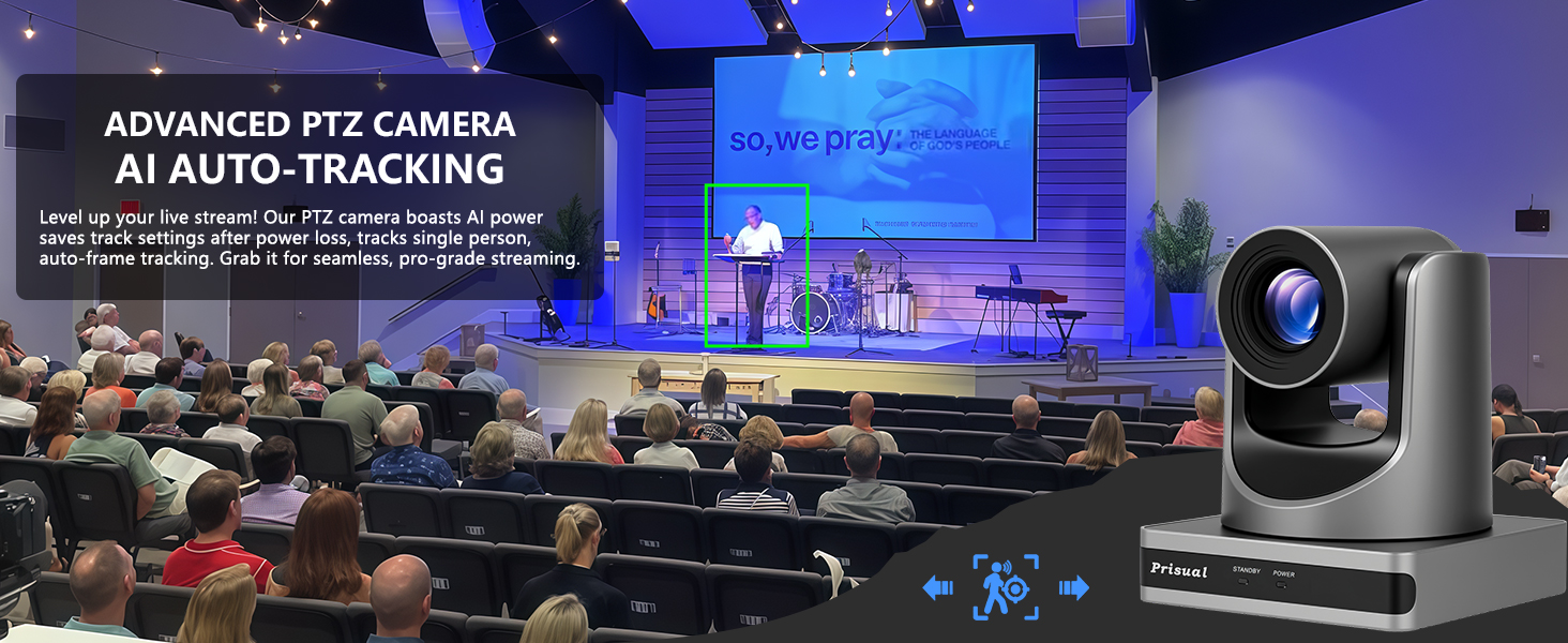 prisual ptz camera church live streaming