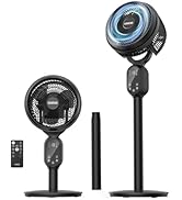 GRIDR Tower Fan for Bedroom (2025 New), Quiet Safe Bladeless with Remote, Portable Desk Fan with ...