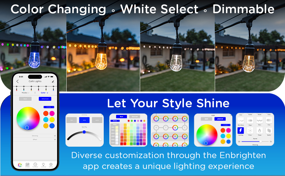 Enbrighten Vintage Cafe Lights