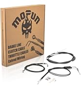 Mofun Clutch Cable & Throttle and Idle Cable Kit & Non-ABS Hydraulic Front Brake Line Compatible ...