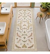 Boho Bathroom Rugs Non Slip Washable - Farmhouse Kitchen Rugs for Entryway and Indoor Spaces, Was...