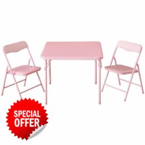 Heritage Kids Pink Kids Activity Table and Chair Set