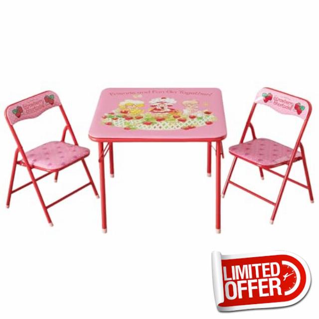 Strawberry Shortcake Kids Activity Table and Chair Set