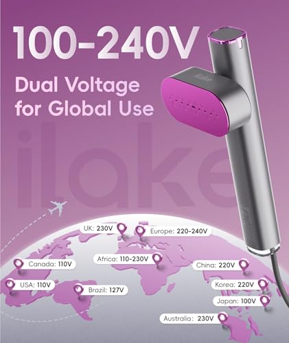 1000W Travel Size Handheld Steamer & Iron 2 in 1 for Global & Europe Travel
