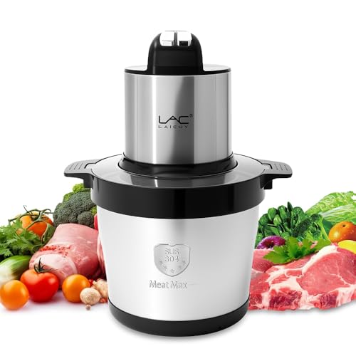 Electric Meat Grinder Veggie Chopper with Stainless Steel Bowl