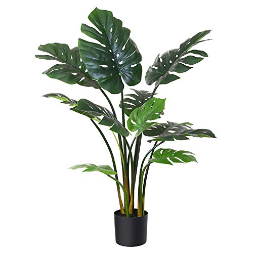 Perfect Faux Swiss Cheese Plant for Home Garden Office Store Decoration