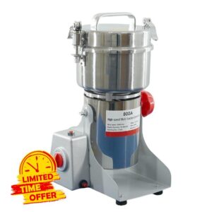 800g Electric Grain Grinder Mill 3000W High-Speed Spice Herb Grinder Commercial Superfine Machine Dry Cereals Pulverizer CE 110V