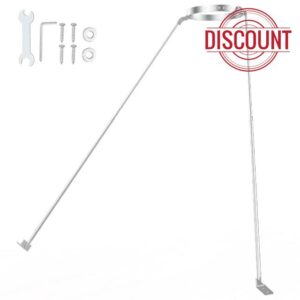 Diameter Stove Pipe Stainless Steel Roof Bracket Support Kit Adjustable Extended Roof Brace 6"-14" Diameter Stove Pipe