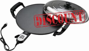 18.5" Electric Griddle for Teff Pancakes