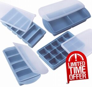 Silicone Freezer Molds Gift Set with 2 Tbsp