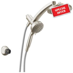 Delta 6-Setting PivotPro 3-in-1 Combination Shower Head with ProClean Spray