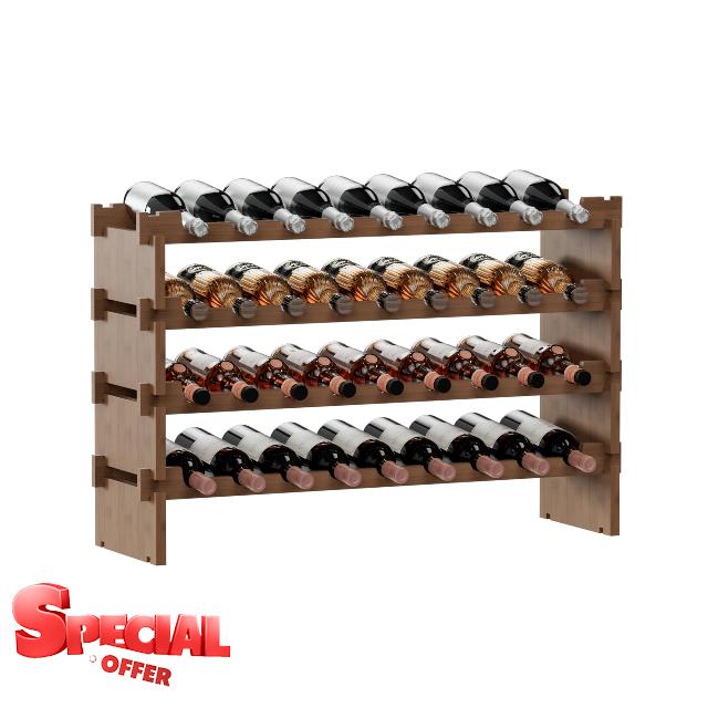 Bambloom Wine Rack Freestanding Floor