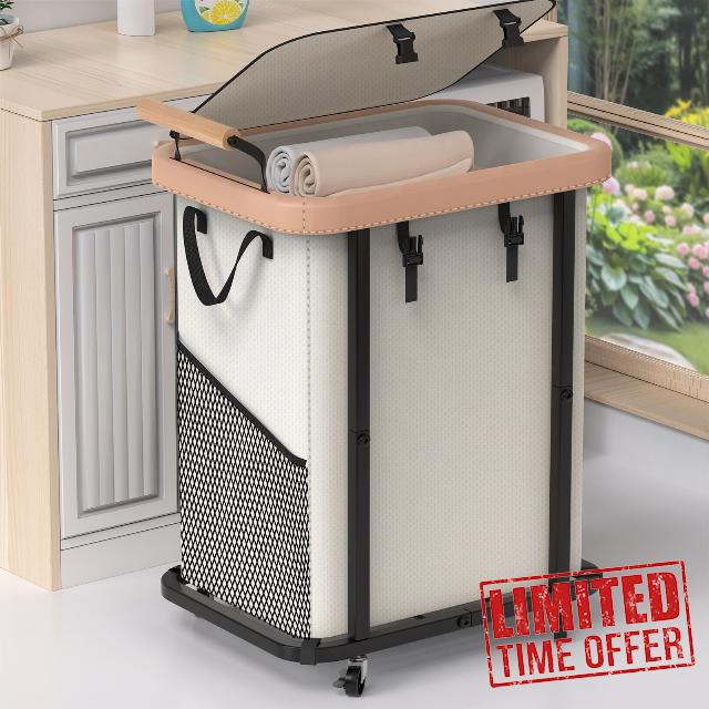 150L (40 Gal) High-Grade Laundry Basket with Wheels