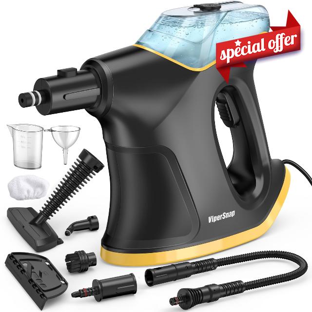 Heavy Duty Steam Cleaner with Continuous Spray & Safety Lock