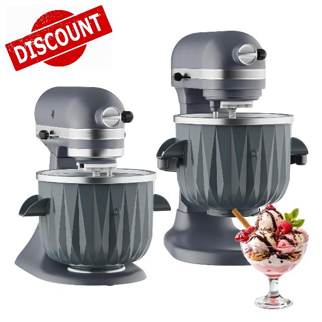 InnoMoon Ice Cream Maker Attachment for KitchenAid Stand Mixer