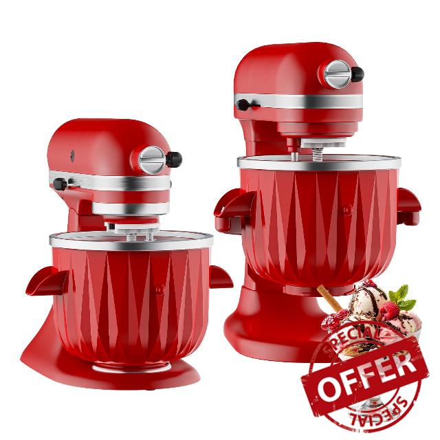 InnoMoon Ice Cream Maker Attachment for KitchenAid Stand Mixer