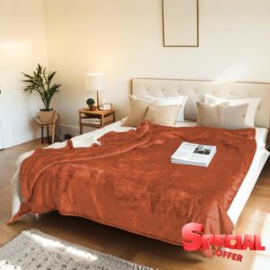 Electric Heated Blanket Full Size 72"x84" - Microplush & Sherpa Fabric Dual-Sided